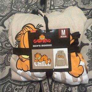 MAD Engine Beige Hoodie with Garfield Design